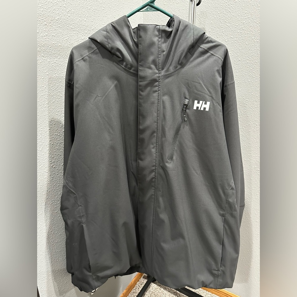 Helly Hansen Ski Jacket Men’s Size XL Black with Snow Skirt